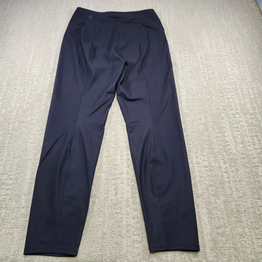 Lululemon Pants Women 10 Here To There High Rise Black Leggings Stretch Woven